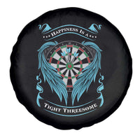Dart Player Sport Spare Tire Cover Darts Happiness Is A Tight Threesome - Wonder Print Shop