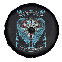 Dart Player Sport Spare Tire Cover Darts Happiness Is A Tight Threesome - Wonder Print Shop