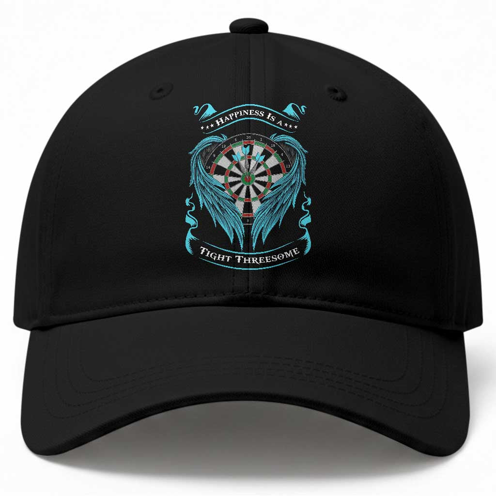 Dart Player Sport Baseball Cap Darts Happiness Is A Tight Threesome