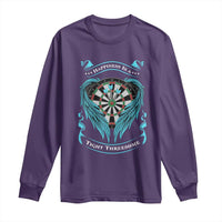 Dart Player Sport Long Sleeve Shirt Darts Happiness Is A Tight Threesome - Wonder Print Shop