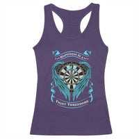 Dart Player Sport Racerback Tank Top Darts Happiness Is A Tight Threesome - Wonder Print Shop