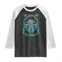 Dart Player Sport Raglan Shirt Darts Happiness Is A Tight Threesome - Wonder Print Shop