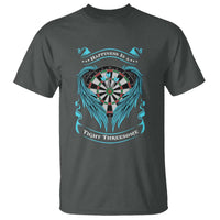 Dart Player Sport T Shirt Darts Happiness Is A Tight Threesome - Wonder Print Shop
