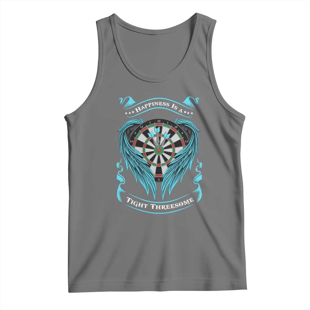 Dart Player Sport Tank Top Darts Happiness Is A Tight Threesome - Wonder Print Shop