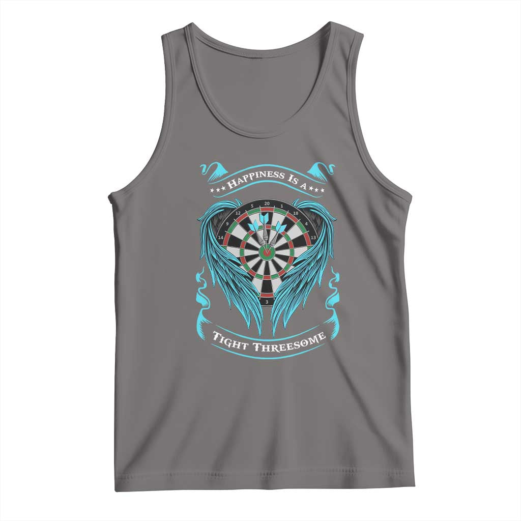 Dart Player Sport Tank Top Darts Happiness Is A Tight Threesome - Wonder Print Shop
