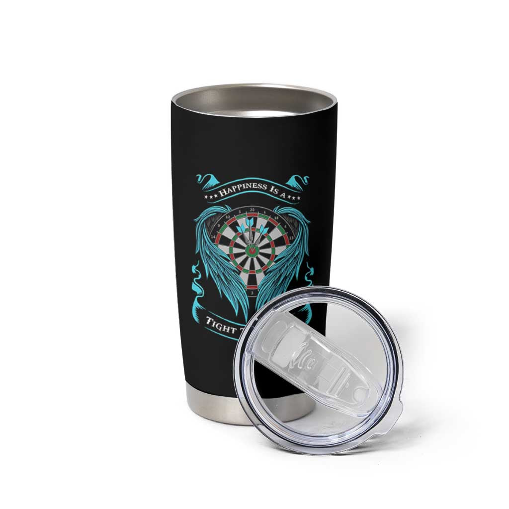 Dart Player Sport Tumbler Cup Darts Happiness Is A Tight Threesome - Wonder Print Shop
