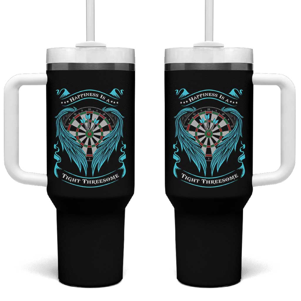 Dart Player Sport Tumbler With Handle Darts Happiness Is A Tight Threesome - Wonder Print Shop