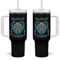Dart Player Sport Tumbler With Handle Darts Happiness Is A Tight Threesome - Wonder Print Shop