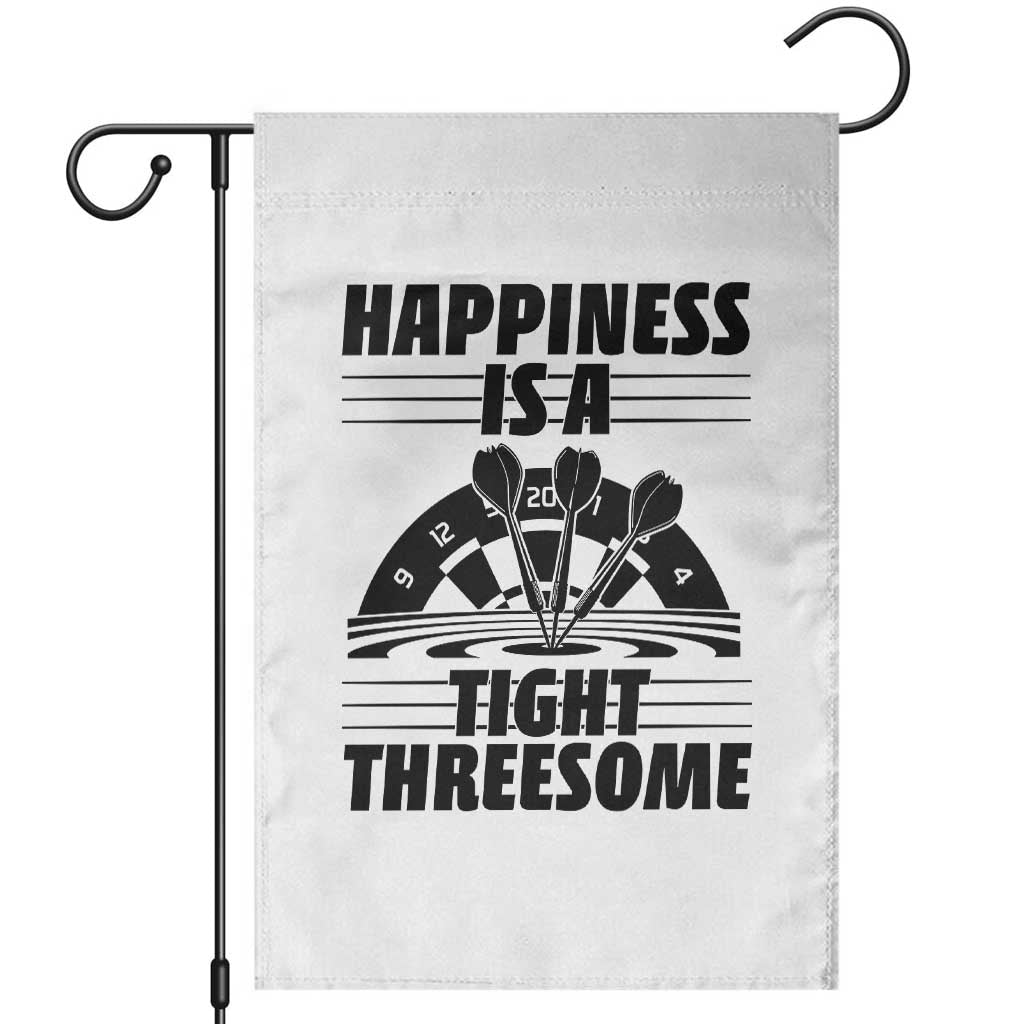Dirty Joke Darts Gift Garden Flag Darts Happiness Is A Tight Threesome - Wonder Print Shop