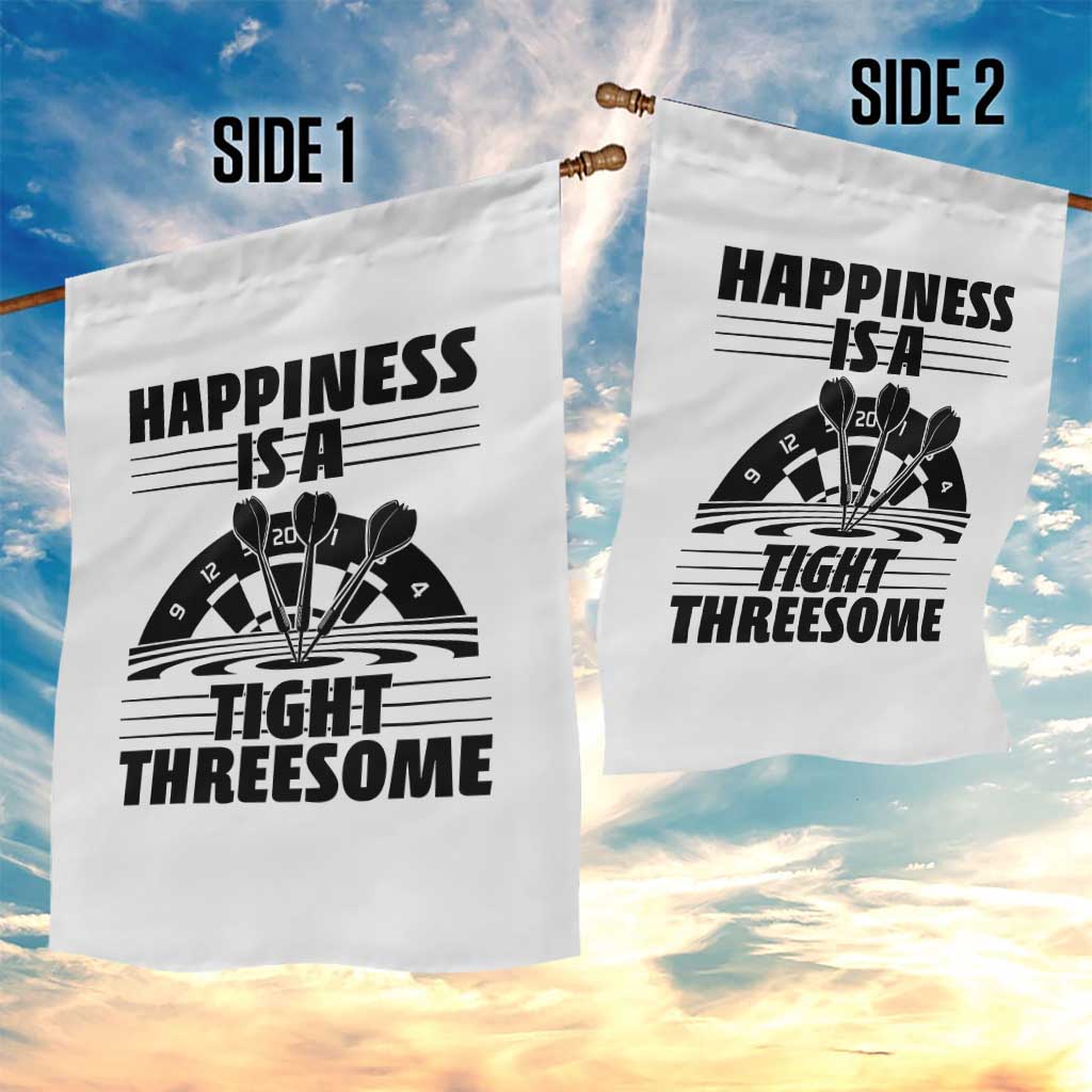 Dirty Joke Darts Gift Garden Flag Darts Happiness Is A Tight Threesome - Wonder Print Shop