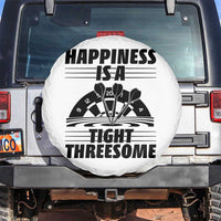 Dirty Joke Darts Gift Spare Tire Cover Darts Happiness Is A Tight Threesome - Wonder Print Shop