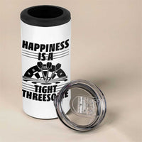 Dirty Joke Darts Gift 4 in 1 Can Cooler Tumbler Darts Happiness Is A Tight Threesome - Wonder Print Shop
