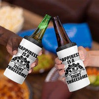 Dirty Joke Darts Gift 4 in 1 Can Cooler Tumbler Darts Happiness Is A Tight Threesome - Wonder Print Shop
