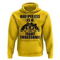 Dirty Joke Darts Gift Hoodie Darts Happiness Is A Tight Threesome - Wonder Print Shop