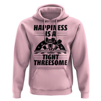 Dirty Joke Darts Gift Hoodie Darts Happiness Is A Tight Threesome - Wonder Print Shop