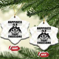 Dirty Joke Darts Gift Ceramic Ornament Darts Happiness Is A Tight Threesome - Wonder Print Shop
