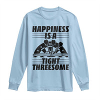 Dirty Joke Darts Gift Long Sleeve Shirt Darts Happiness Is A Tight Threesome - Wonder Print Shop