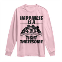 Dirty Joke Darts Gift Long Sleeve Shirt Darts Happiness Is A Tight Threesome - Wonder Print Shop