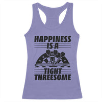 Dirty Joke Darts Gift Racerback Tank Top Darts Happiness Is A Tight Threesome - Wonder Print Shop