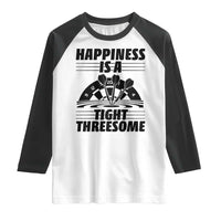 Dirty Joke Darts Gift Raglan Shirt Darts Happiness Is A Tight Threesome - Wonder Print Shop