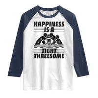 Dirty Joke Darts Gift Raglan Shirt Darts Happiness Is A Tight Threesome - Wonder Print Shop