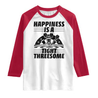 Dirty Joke Darts Gift Raglan Shirt Darts Happiness Is A Tight Threesome - Wonder Print Shop