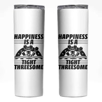 Dirty Joke Darts Gift Skinny Tumbler Darts Happiness Is A Tight Threesome - Wonder Print Shop