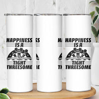 Dirty Joke Darts Gift Skinny Tumbler Darts Happiness Is A Tight Threesome - Wonder Print Shop