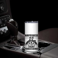 Dirty Joke Darts Gift Skinny Tumbler Darts Happiness Is A Tight Threesome - Wonder Print Shop