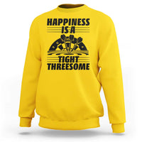 Dirty Joke Darts Gift Sweatshirt Darts Happiness Is A Tight Threesome - Wonder Print Shop