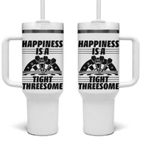 Dirty Joke Darts Gift Tumbler With Handle Darts Happiness Is A Tight Threesome - Wonder Print Shop