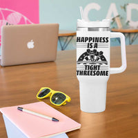 Dirty Joke Darts Gift Tumbler With Handle Darts Happiness Is A Tight Threesome - Wonder Print Shop