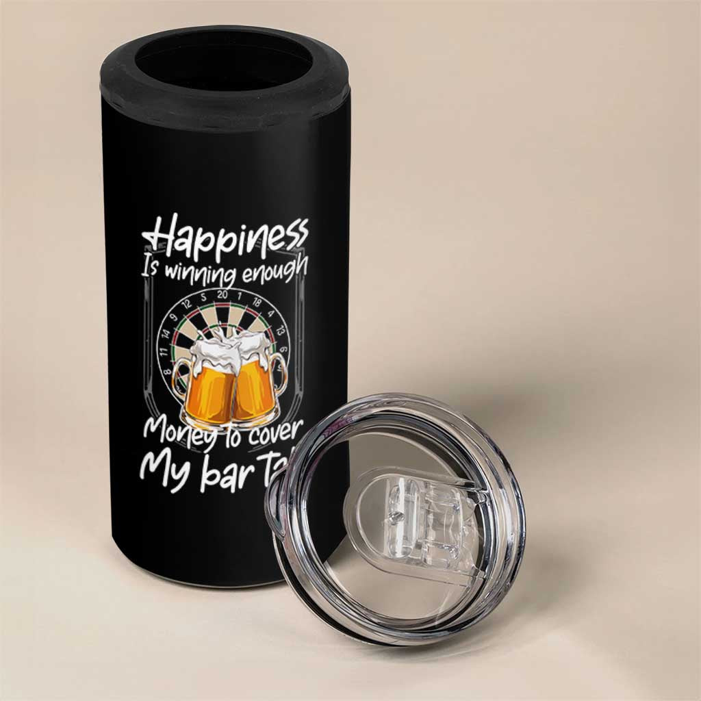 Bar Tab Darts Player Gift 4 in 1 Can Cooler Tumbler Winning Money To Cover My Bar Tab - Wonder Print Shop