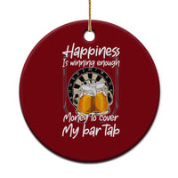 Bar Tab Darts Player Gift Ceramic Ornament Winning Money To Cover My Bar Tab - Wonder Print Shop