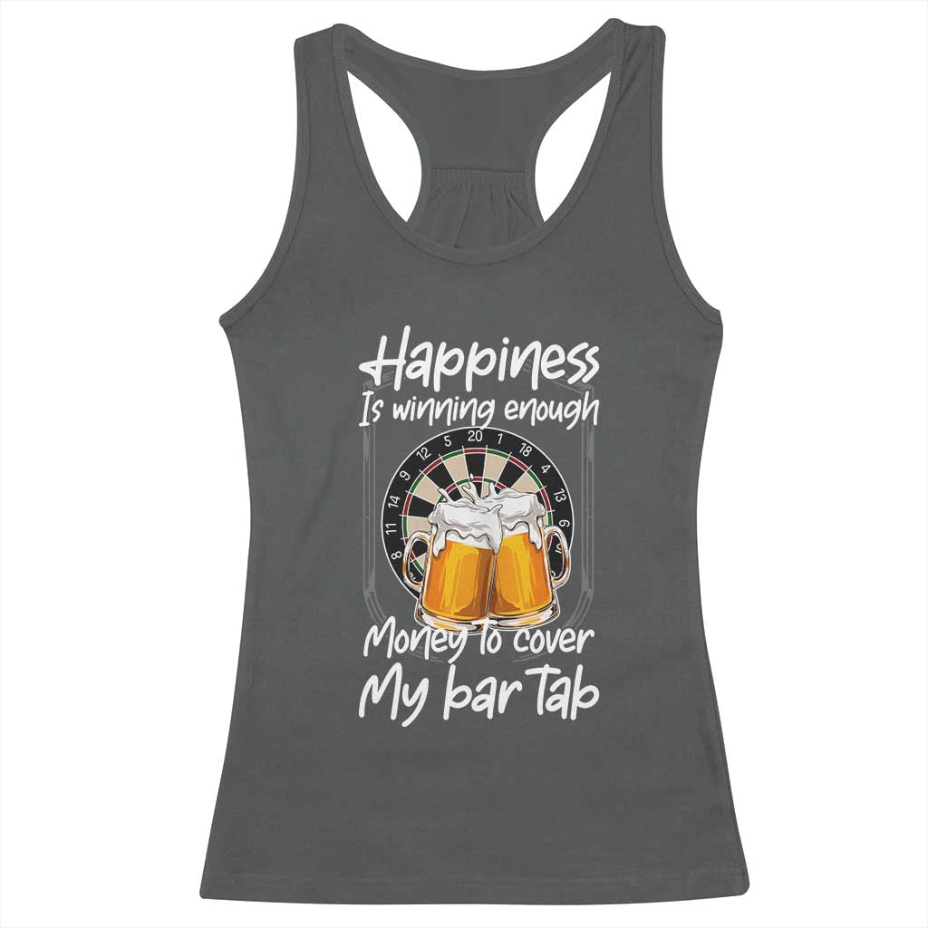 Bar Tab Darts Player Gift Racerback Tank Top Winning Money To Cover My Bar Tab - Wonder Print Shop