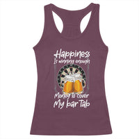 Bar Tab Darts Player Gift Racerback Tank Top Winning Money To Cover My Bar Tab - Wonder Print Shop