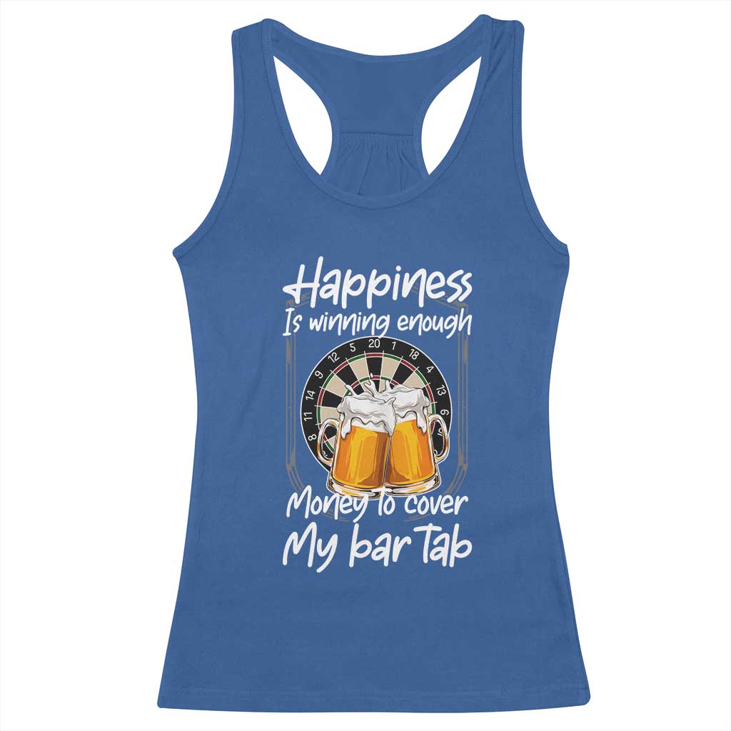 Bar Tab Darts Player Gift Racerback Tank Top Winning Money To Cover My Bar Tab - Wonder Print Shop
