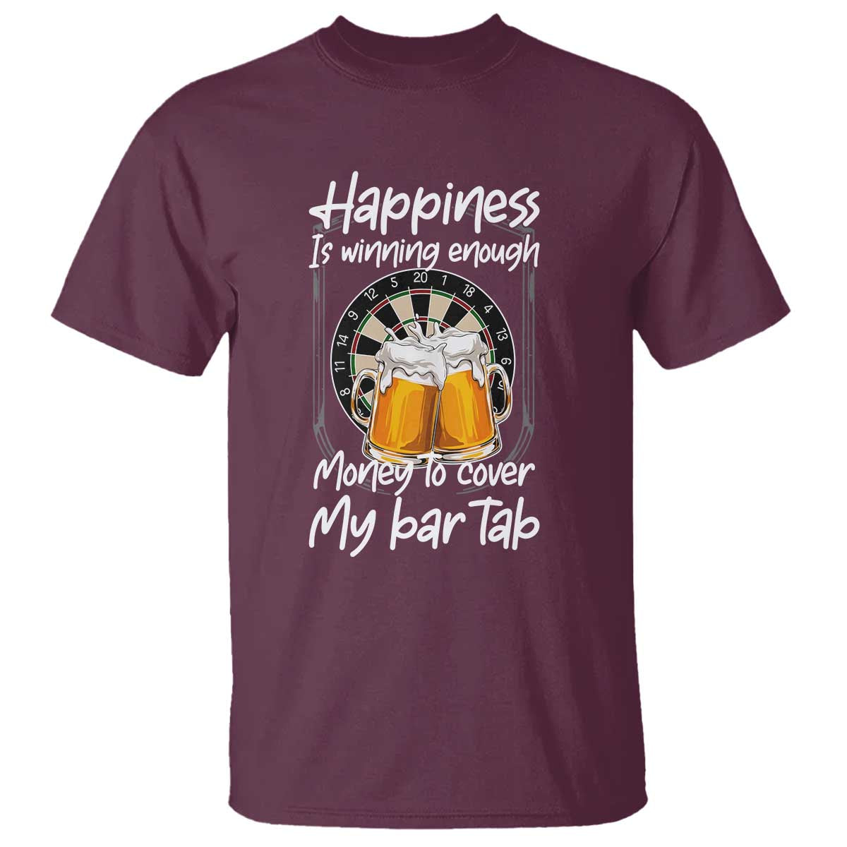 Bar Tab Darts Player Gift T Shirt Winning Money To Cover My Bar Tab - Wonder Print Shop