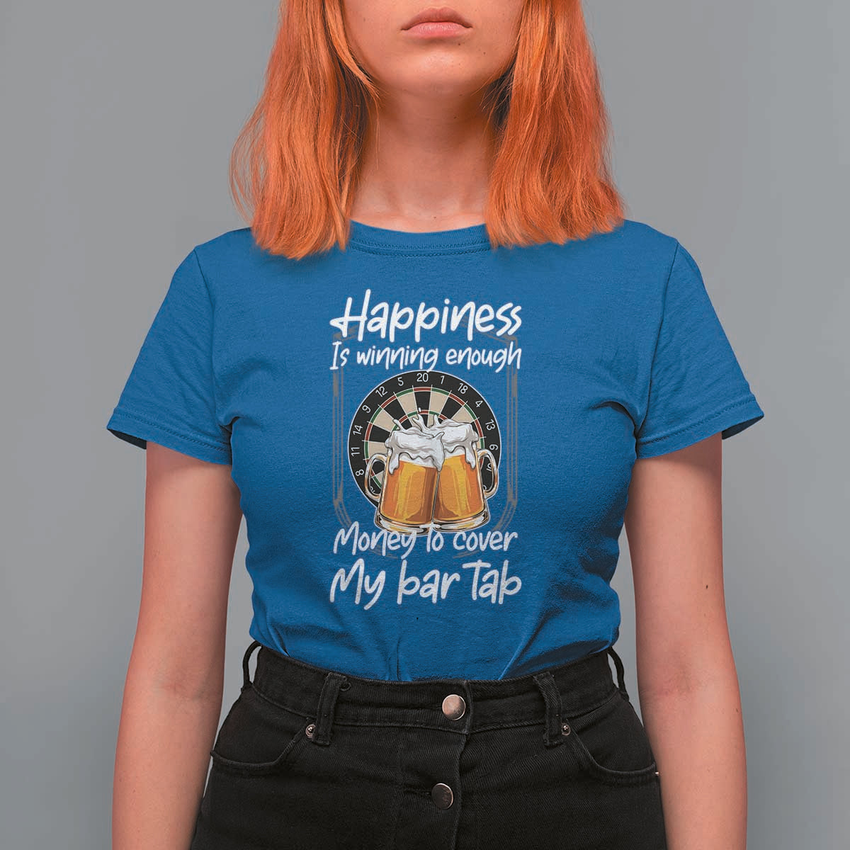 Bar Tab Darts Player Gift T Shirt For Women Winning Money To Cover My Bar Tab - undefined