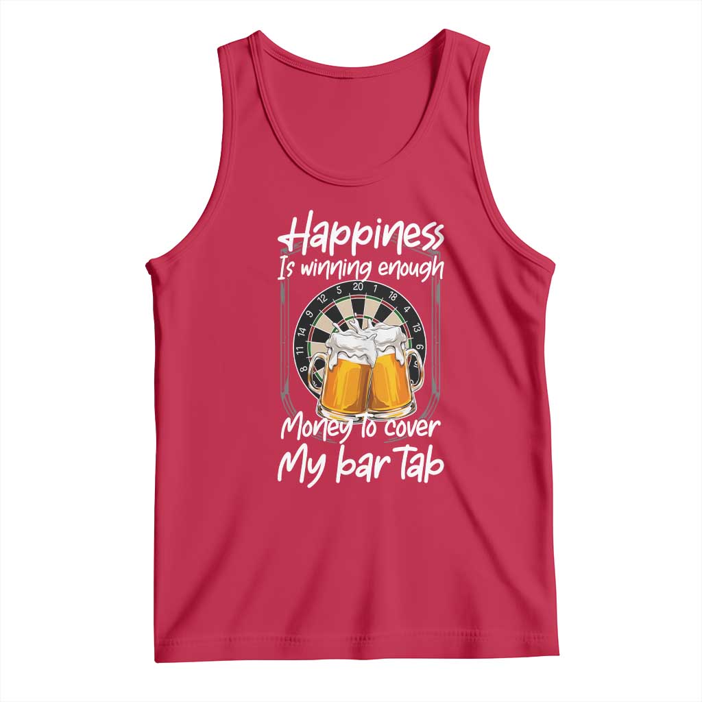 Bar Tab Darts Player Gift Tank Top Winning Money To Cover My Bar Tab - Wonder Print Shop