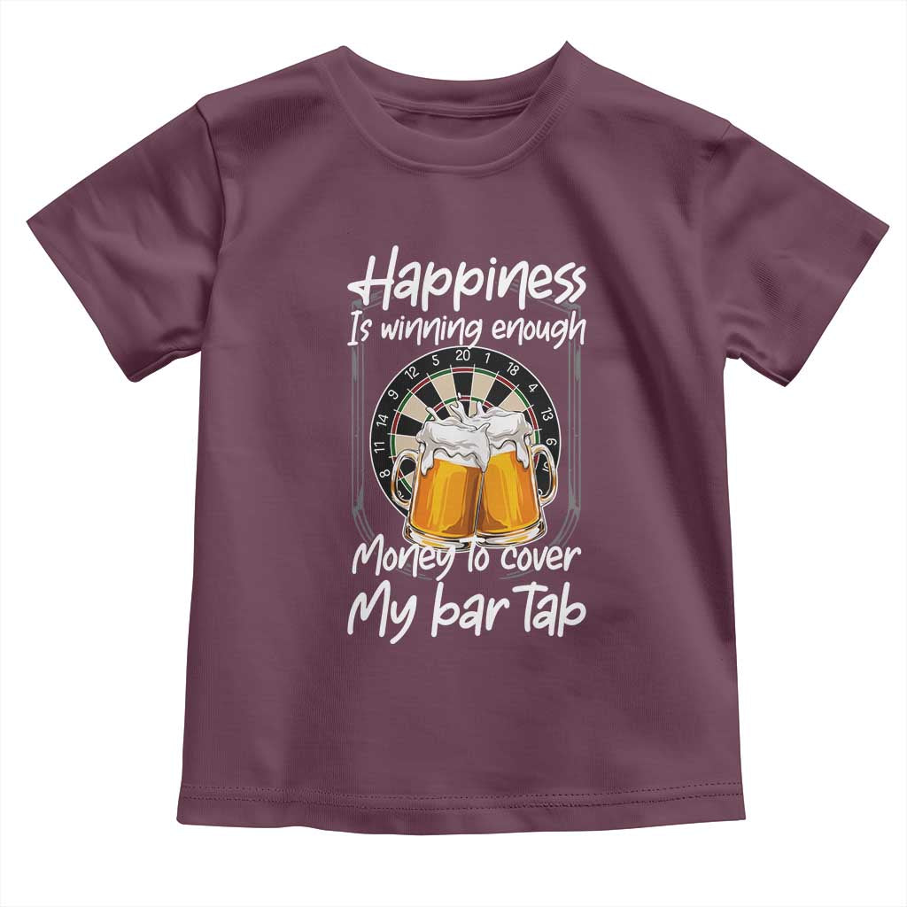 Bar Tab Darts Player Gift Toddler T Shirt Winning Money To Cover My Bar Tab - Wonder Print Shop