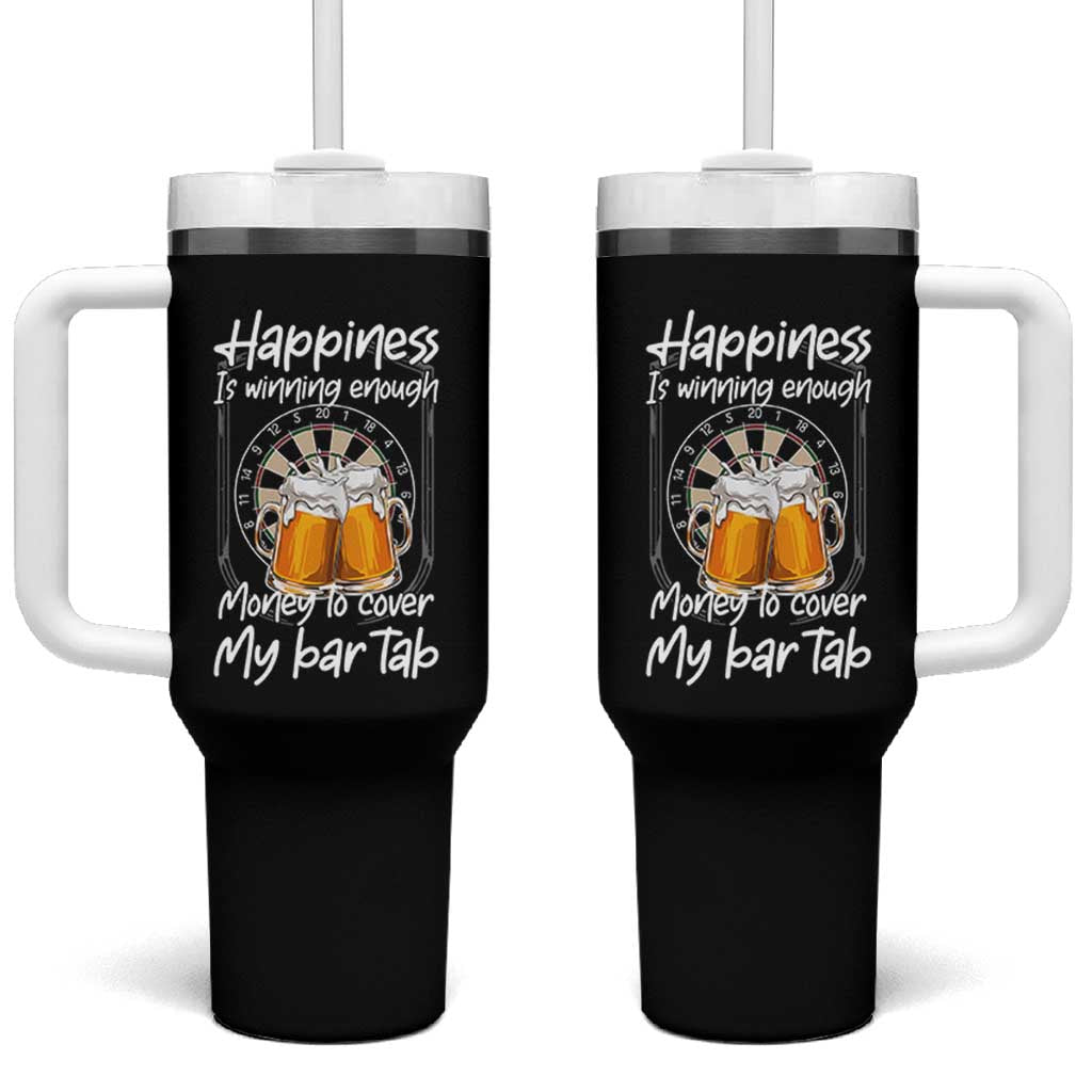 Bar Tab Darts Player Gift Tumbler With Handle Winning Money To Cover My Bar Tab - Wonder Print Shop