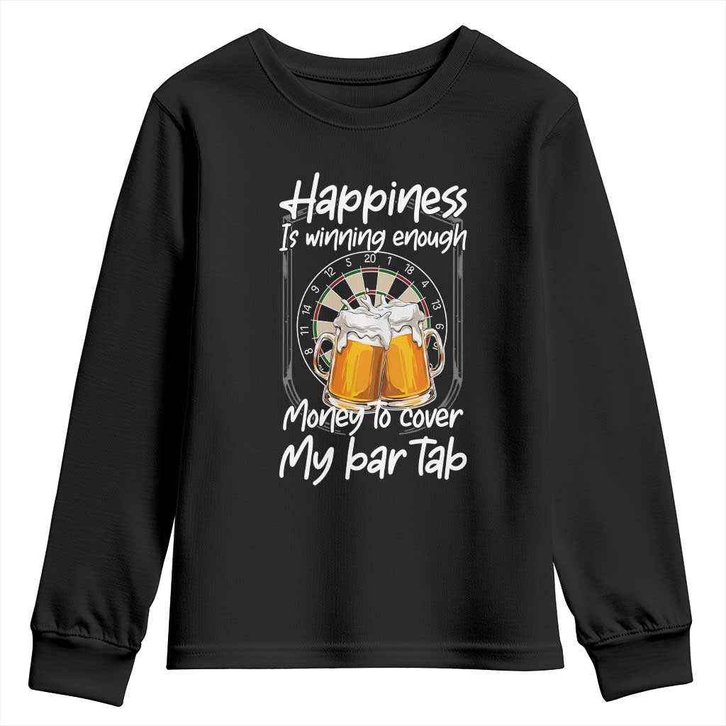 Bar Tab Darts Player Gift Youth Sweatshirt Winning Money To Cover My Bar Tab - Wonder Print Shop