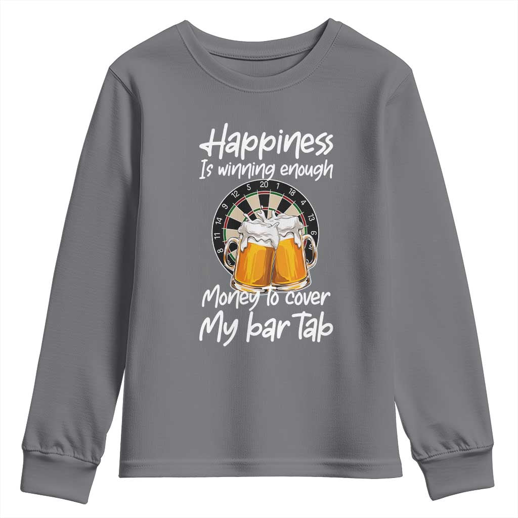 Bar Tab Darts Player Gift Youth Sweatshirt Winning Money To Cover My Bar Tab - Wonder Print Shop