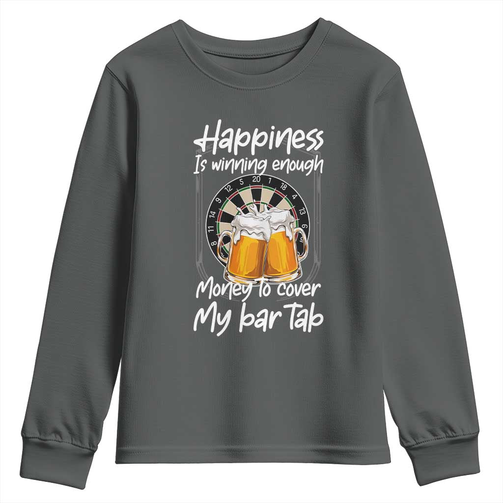 Bar Tab Darts Player Gift Youth Sweatshirt Winning Money To Cover My Bar Tab - Wonder Print Shop