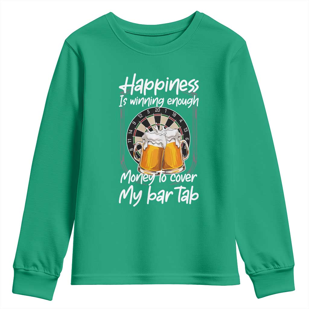 Bar Tab Darts Player Gift Youth Sweatshirt Winning Money To Cover My Bar Tab - Wonder Print Shop