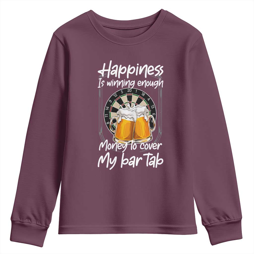 Bar Tab Darts Player Gift Youth Sweatshirt Winning Money To Cover My Bar Tab - Wonder Print Shop