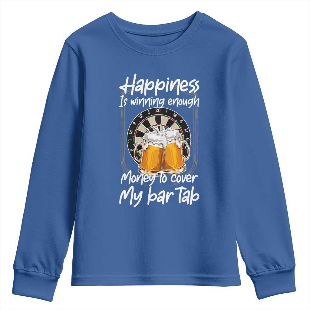 Bar Tab Darts Player Gift Youth Sweatshirt Winning Money To Cover My Bar Tab - Wonder Print Shop