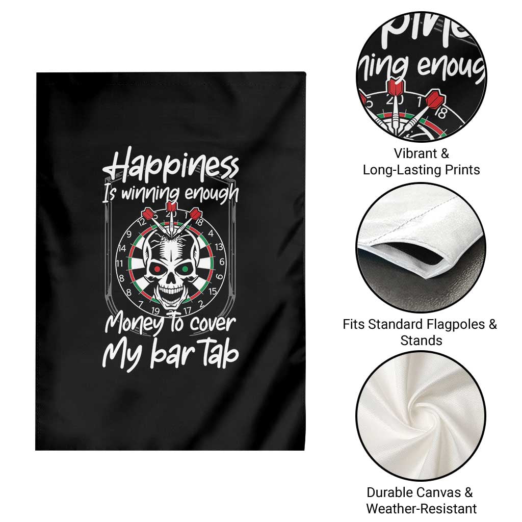 Darts Lover Drinking Game Garden Flag Winning Money To Cover My Bar Tab - Wonder Print Shop