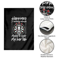 Darts Lover Drinking Game Garden Flag Winning Money To Cover My Bar Tab - Wonder Print Shop